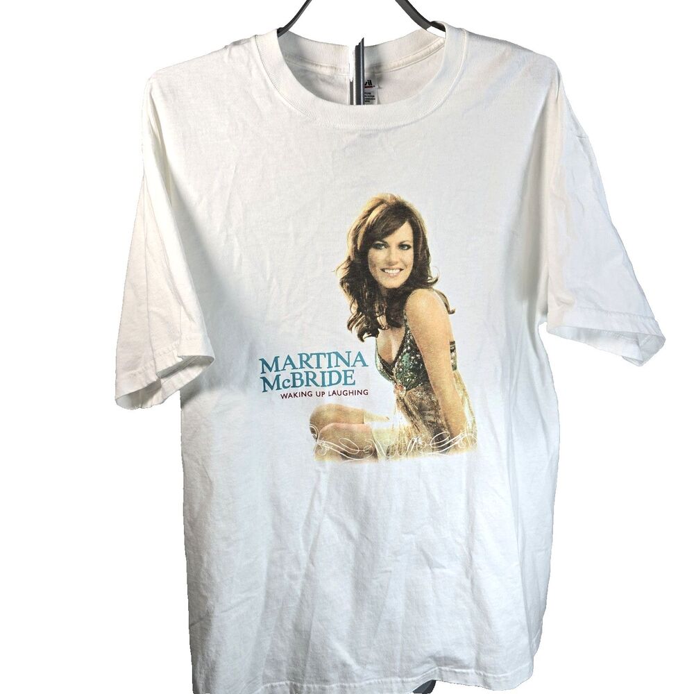 Martina McBride Waking Up Laughing Tour T Shirt XL White Country Concert Tee
